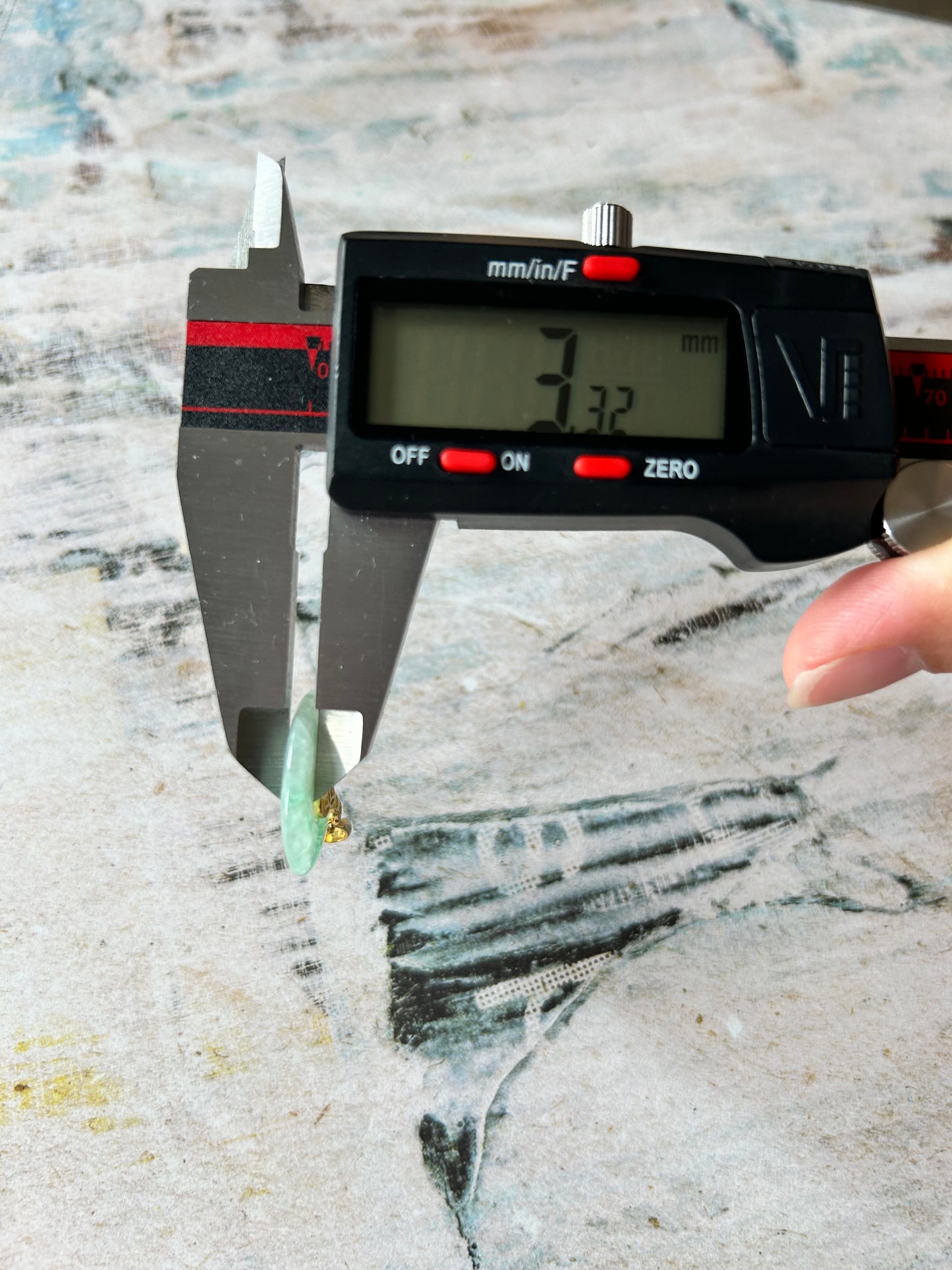 Grade A Natural green Jadeite Pi Disc ( peng on kou, donut) pendant with Gold over sterling  bailsilver  coin bail