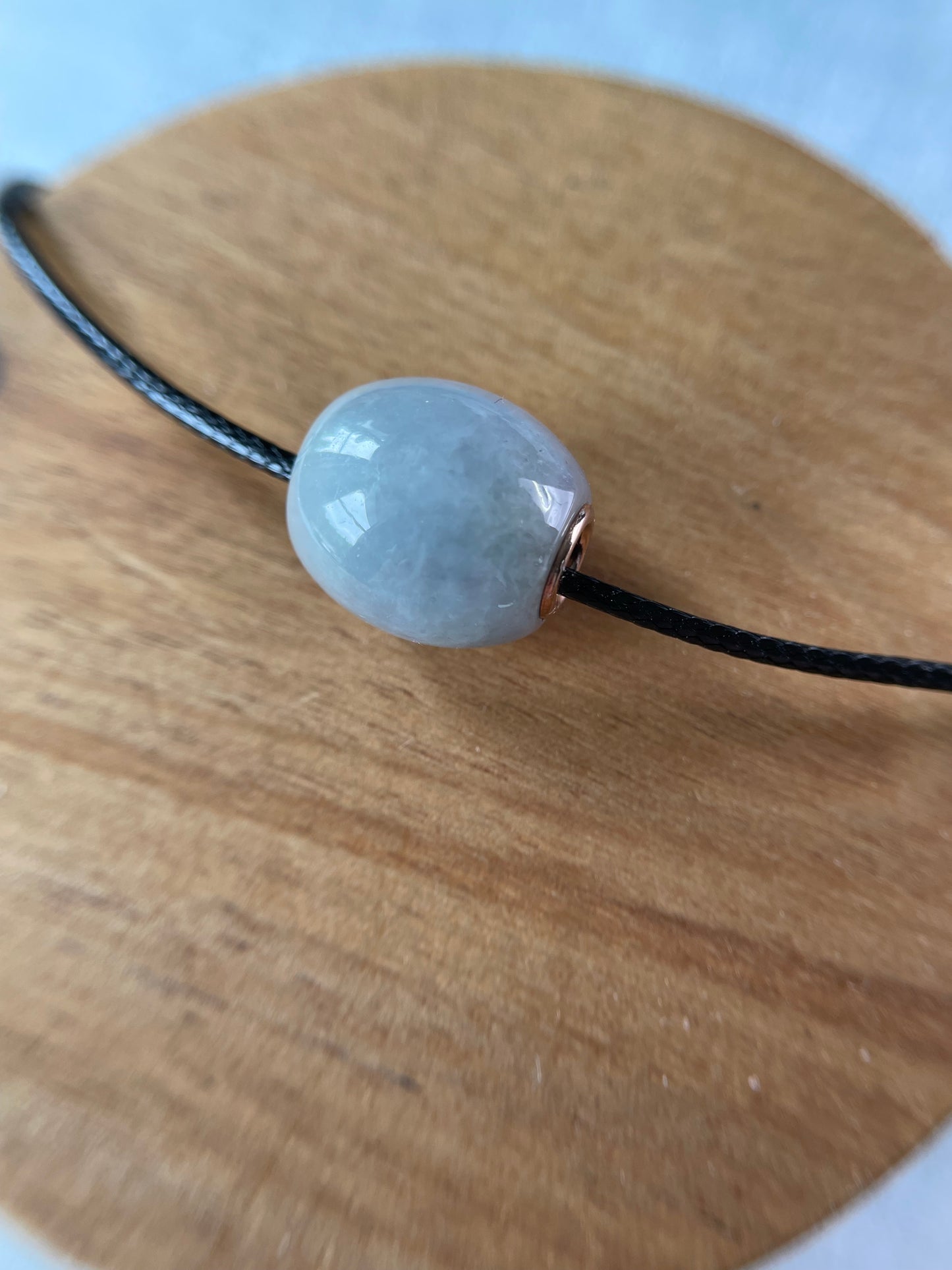 Grade A Natural light lavender Lu Lu Tong(barrel) with  gold plated Sterling silver necklace