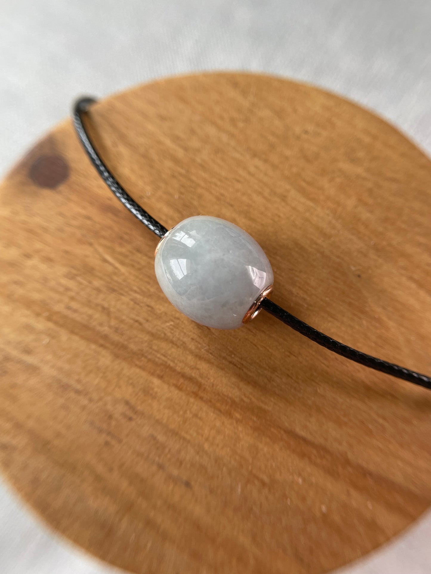 Grade A Natural light lavender Lu Lu Tong(barrel) with  gold plated Sterling silver necklace