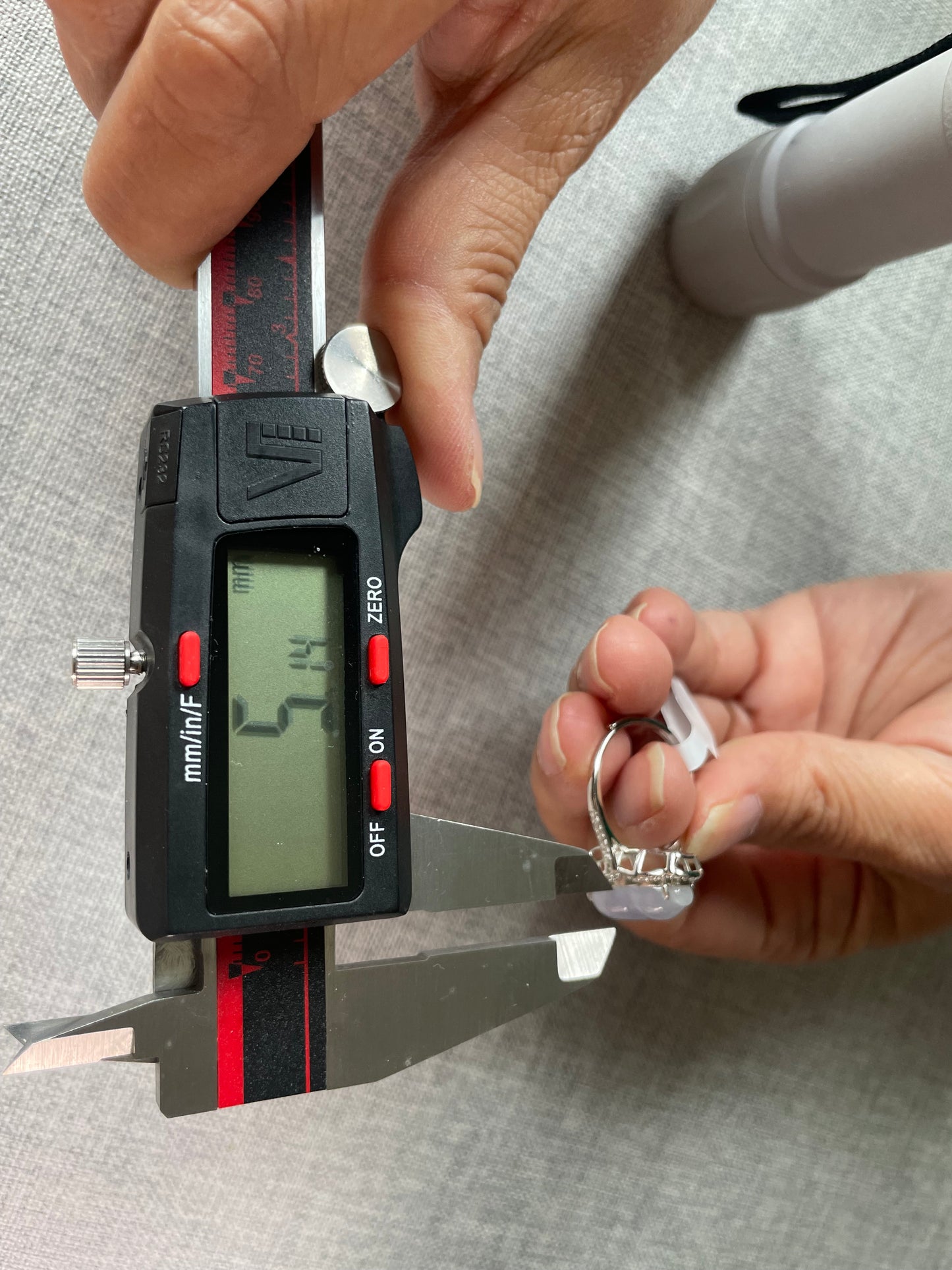 Natural grade A Burmese Lavender Jadeite gourd with Cubic Zirconia Silver Ring