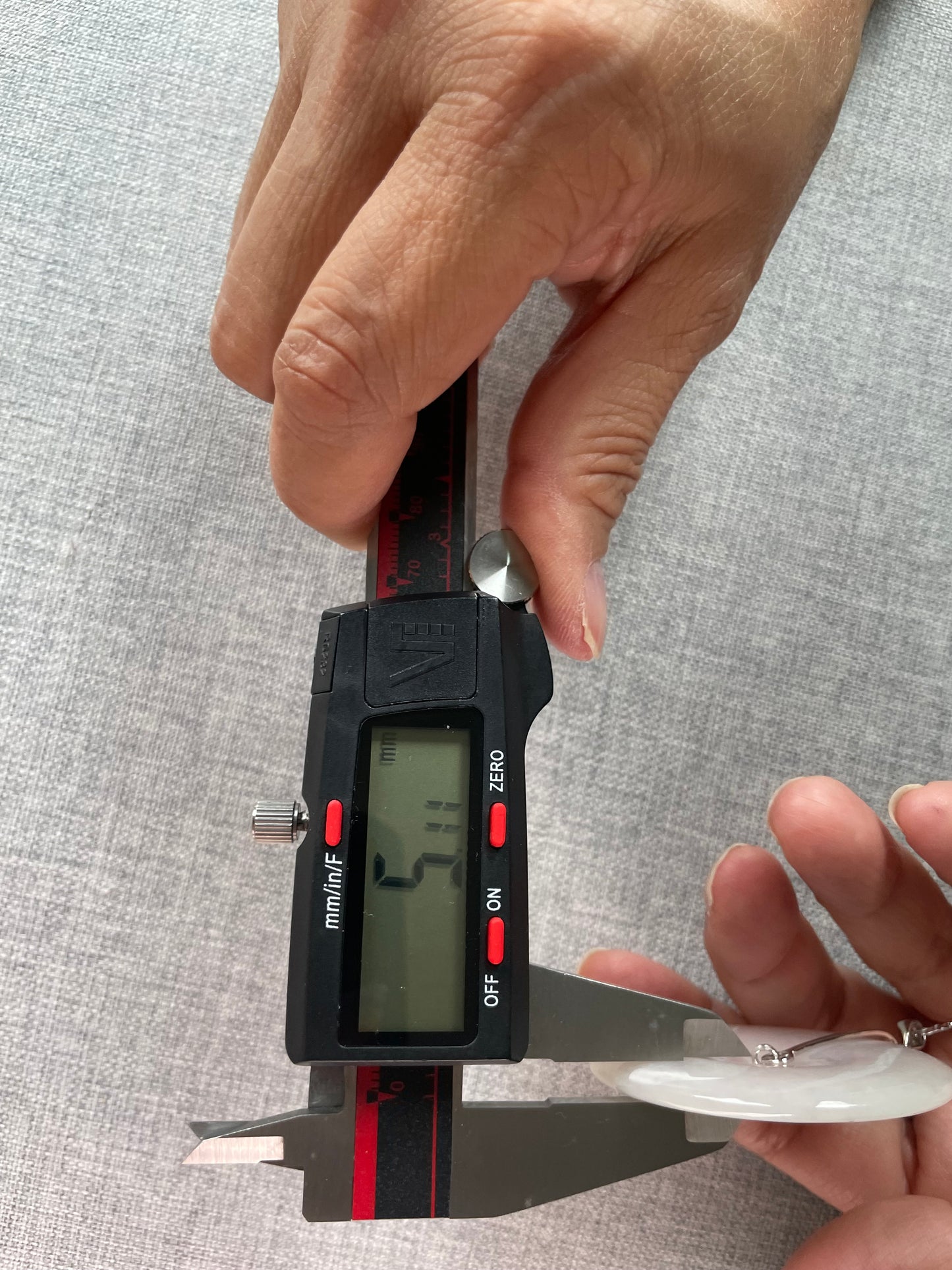 Grade A Natural lavender Jadeite Pi Disc ( peng on kou, donut) pendant with  sterling silver