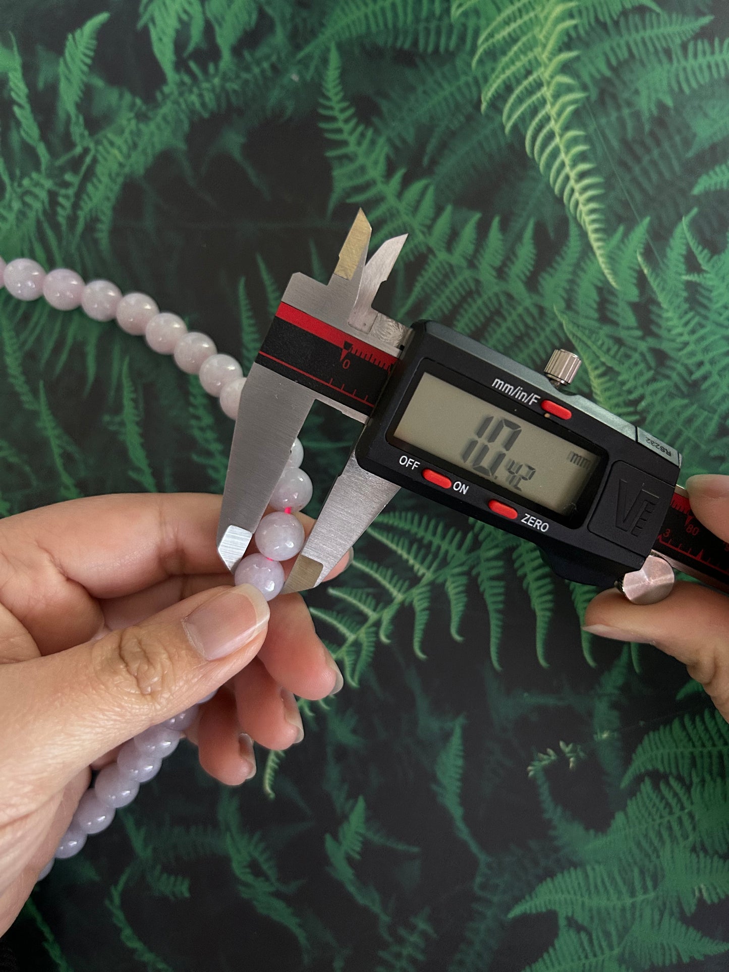 Certified by Trusted Lab Grade A 10mm Burma lavender bead necklace comes with third party lab certification of authenticity