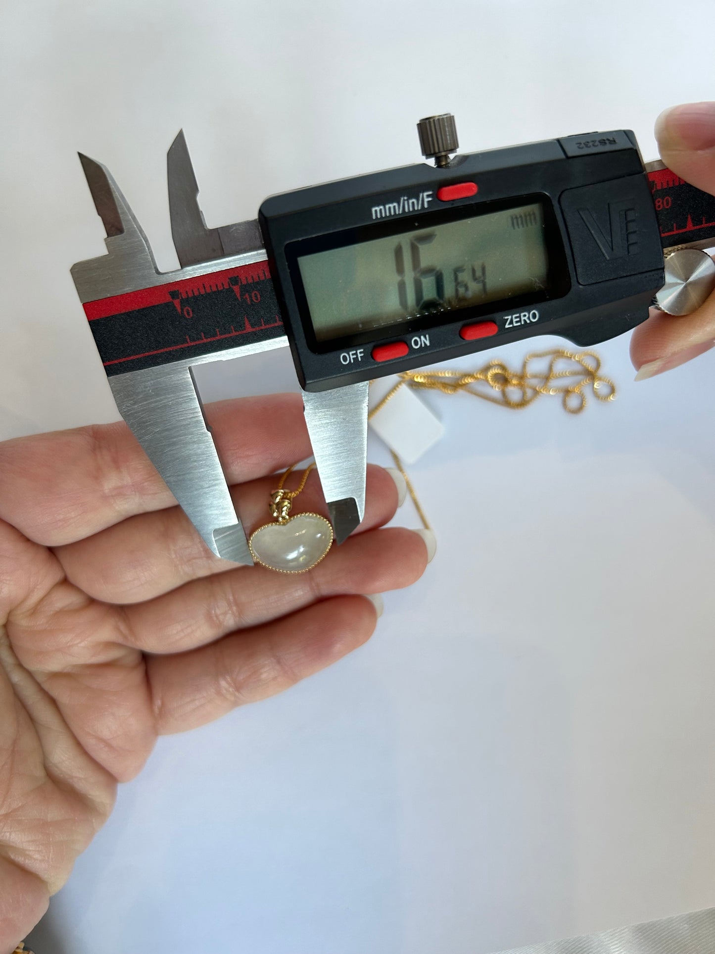 Natural Grade A Burme Jadeite 18K yellow gold bail icy white heart pendant