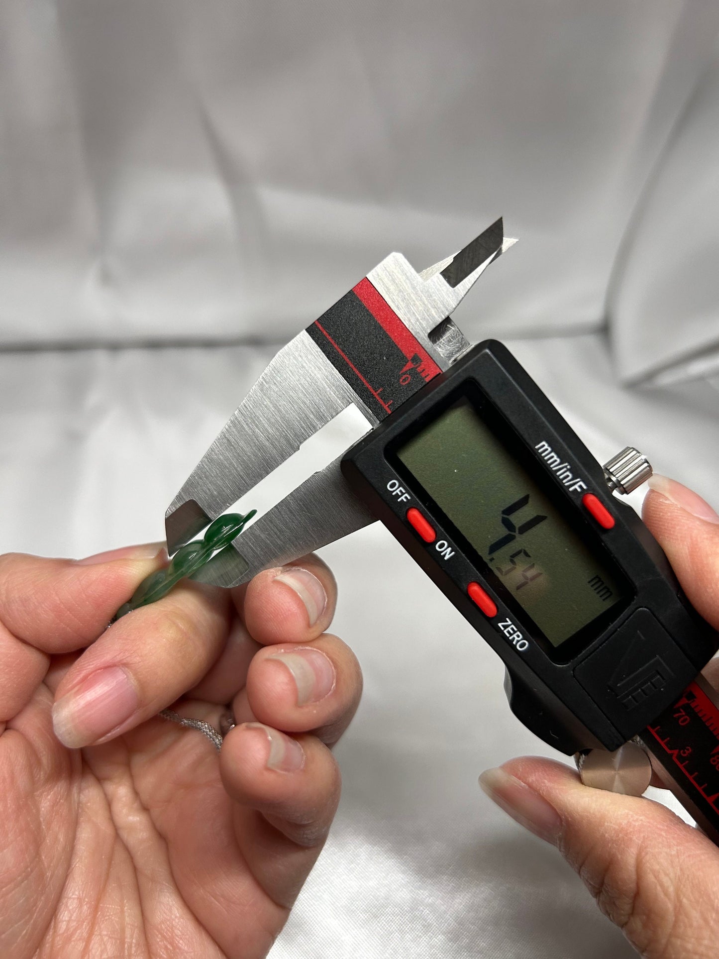 Grade A Natural Icy green Three peas in a pod Jadeite pendant. Translucent and natural ombré effect
