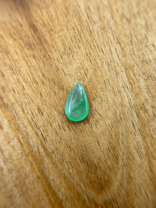 Grade A Natural loose Green Pear shape jadeite stone