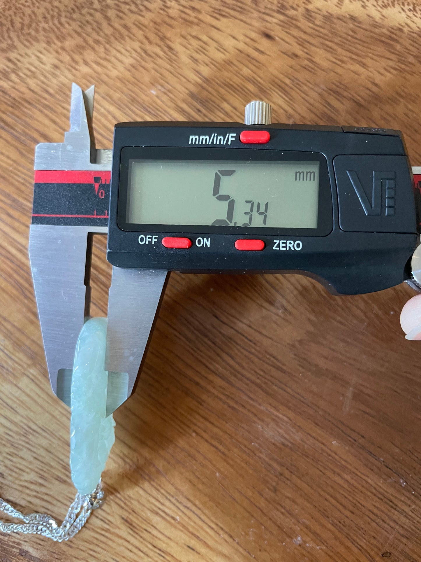 Grade A Burma jadeite Zodiac (DRAGON) pendant with silver necklace