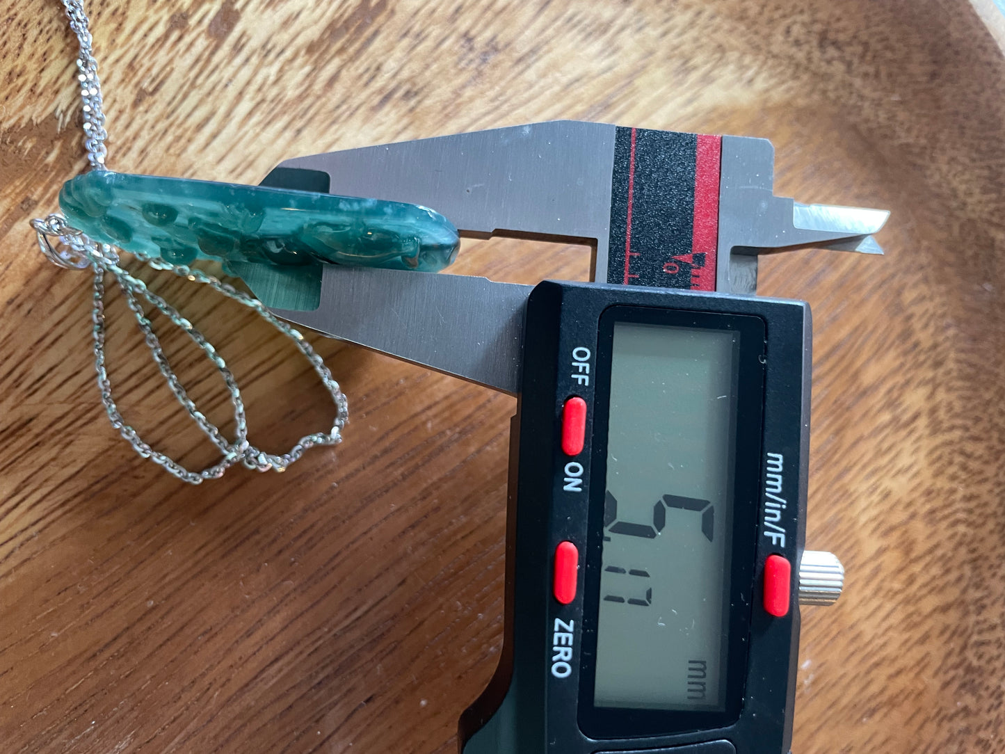 Grade A  jadeite Zodiac (Rabbit) pendant with silver necklace