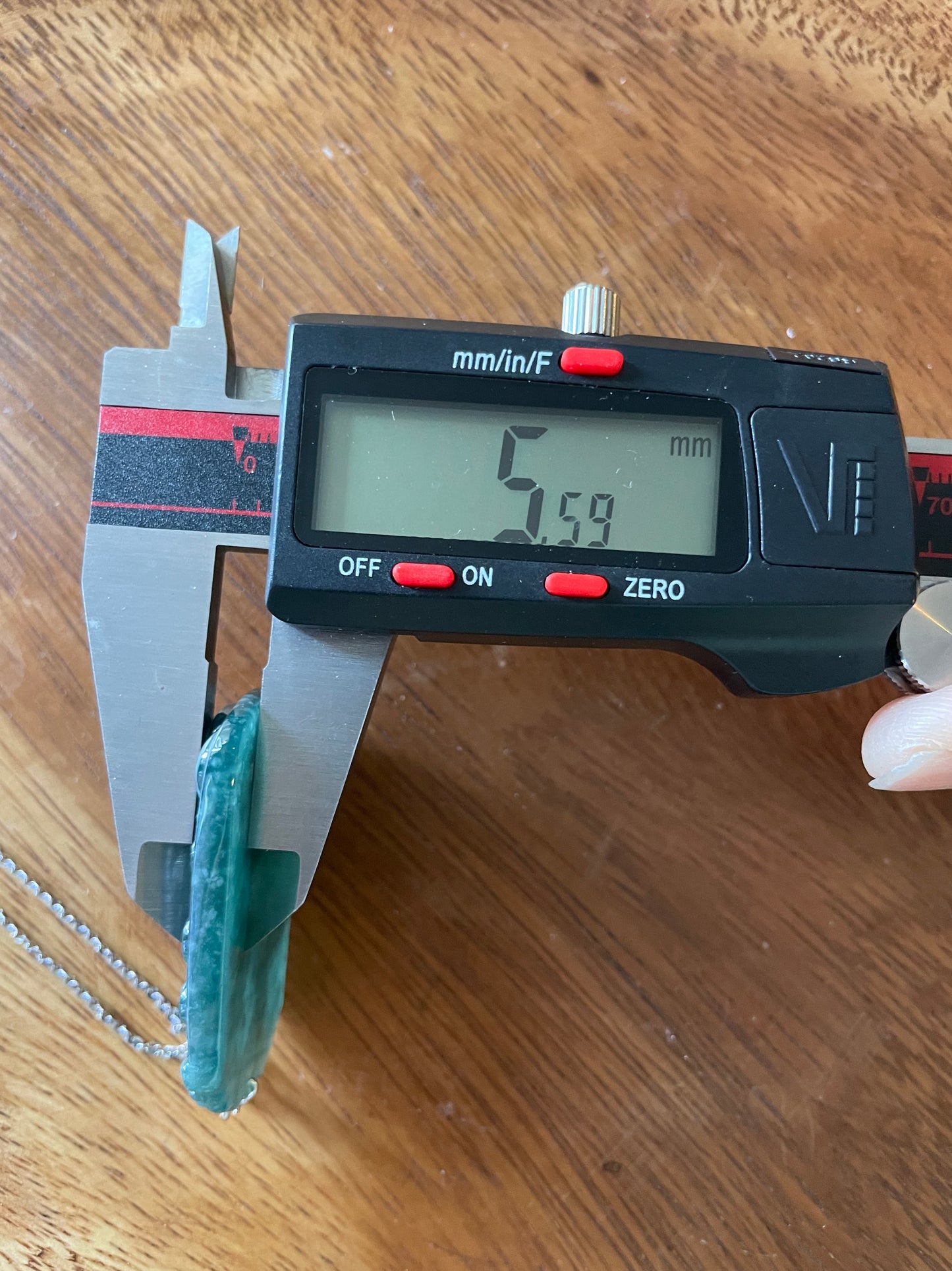 Grade A  jadeite Zodiac (Snake) pendant with silver necklace