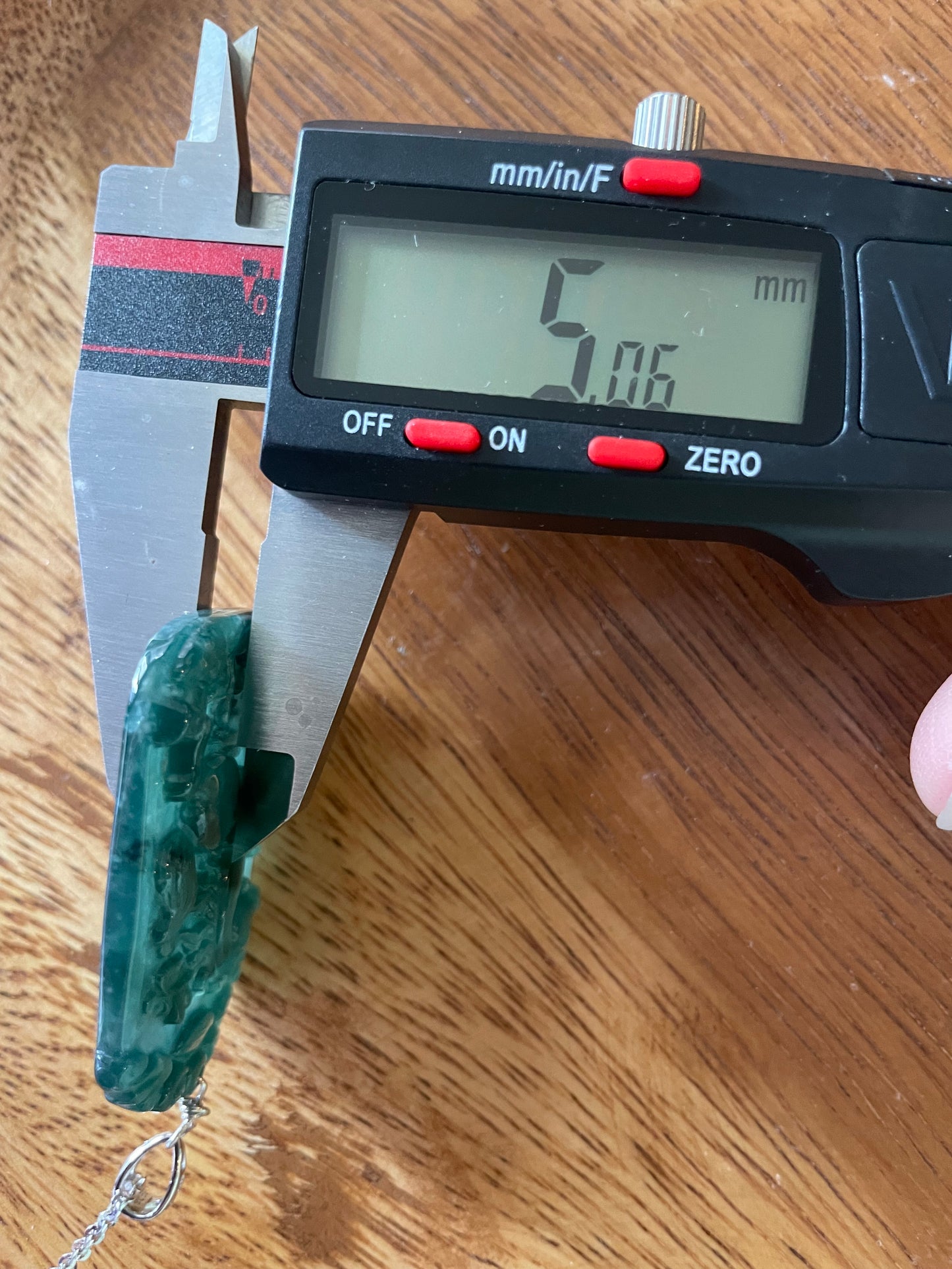 Grade A jadeite Zodiac (Horse) pendant with silver necklace