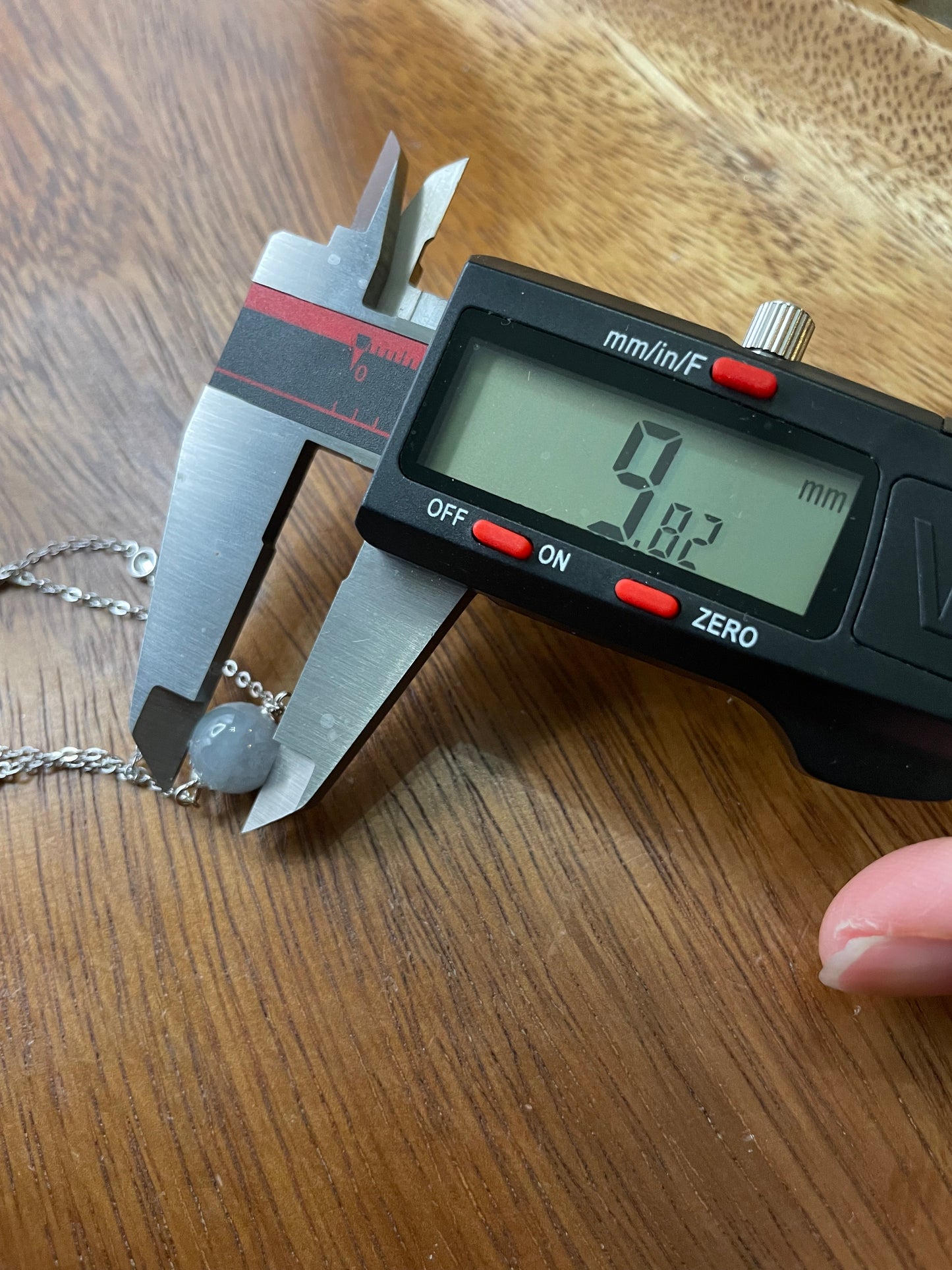 Grade A Natural Lavender bead Jadeite with  silver bracelet