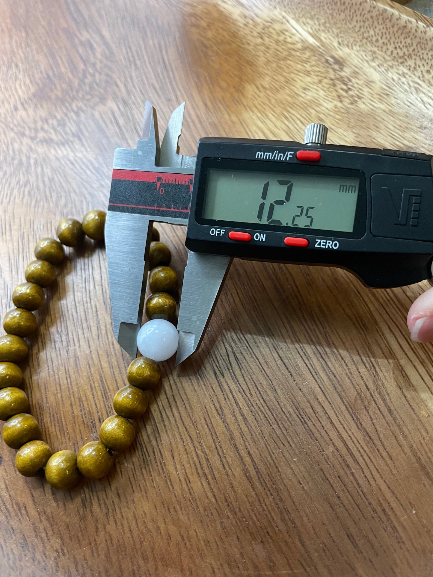 Grade A Natural lavender bead Burma Jadeite bead with wood beads elastic Bracelet