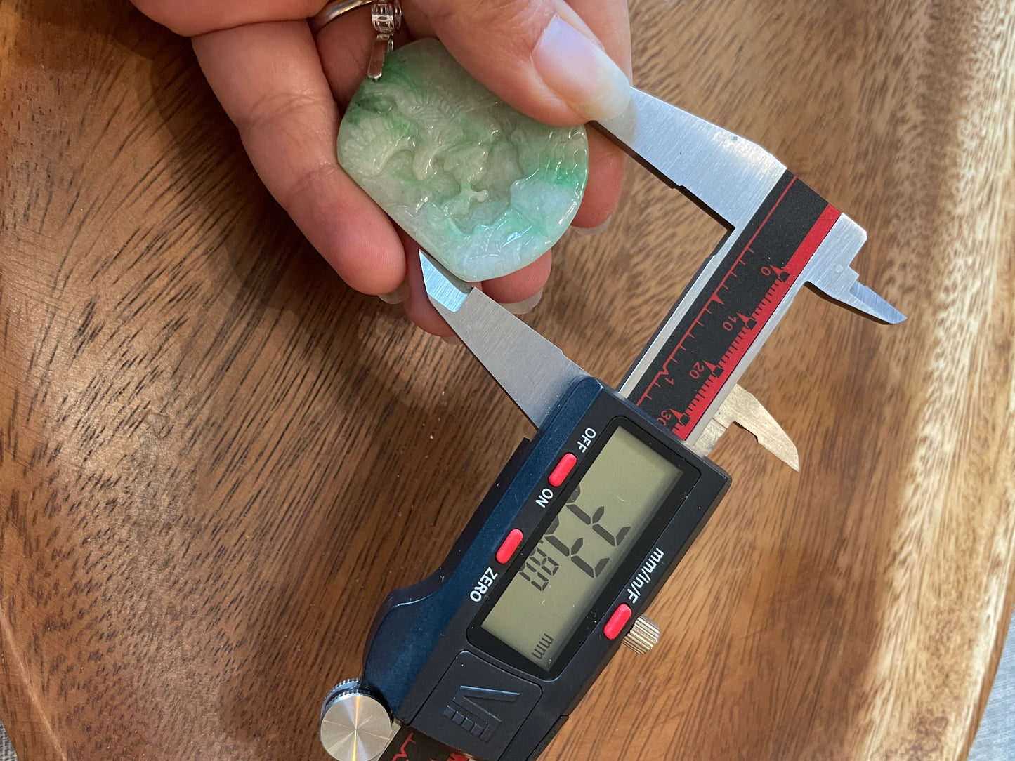 Natural Burma White and Green Eagle Pendant silver necklace