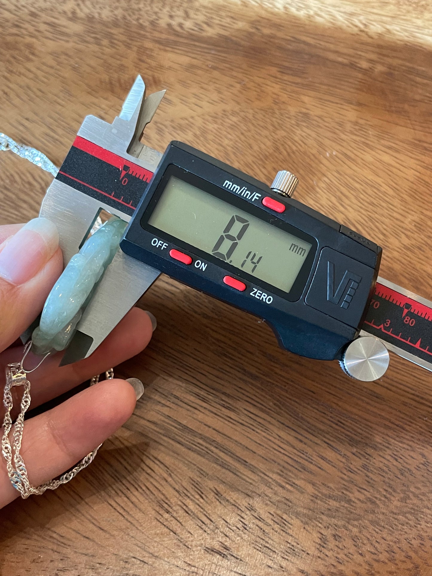 Natural Grade A Burmese Jadeite Glassy Blue Ancient Dragon over Leaf  Pendant silver necklace