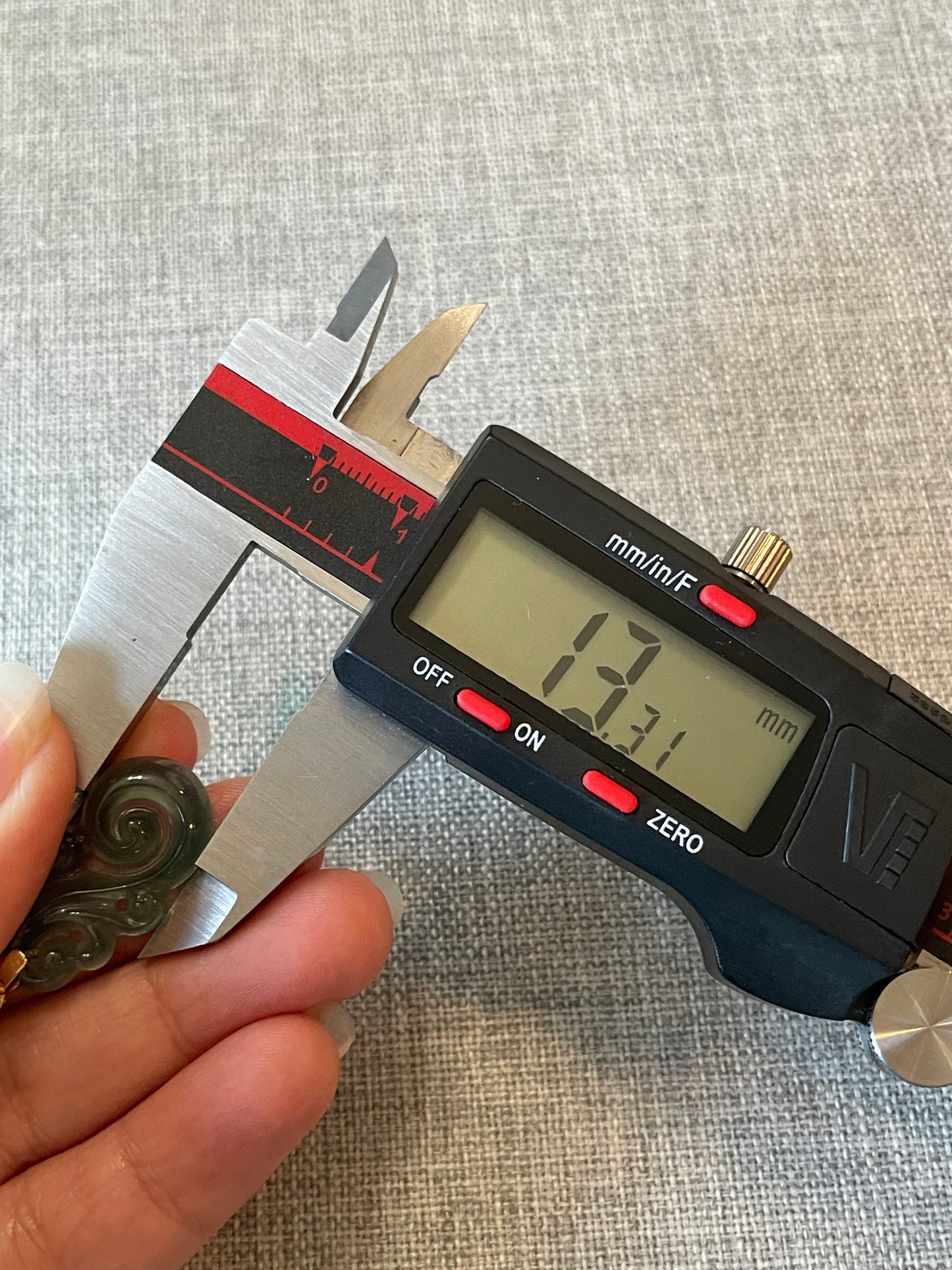 Natural Grade A  Jadeite Yuyi Pendant Gold overlay silver necklace