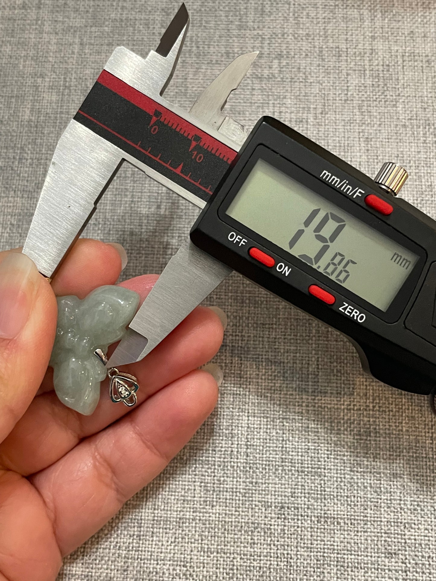 Nature green Butterfly silver necklace