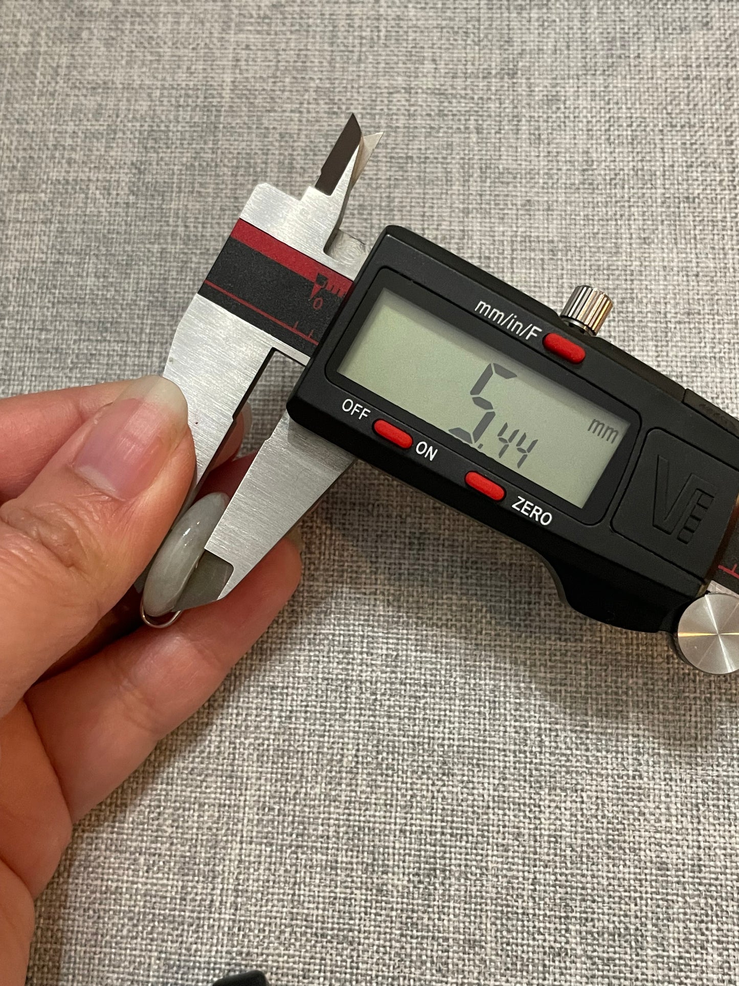 Grade A Natural  White with Red Jadeite Pi Disc pendant silver necklace