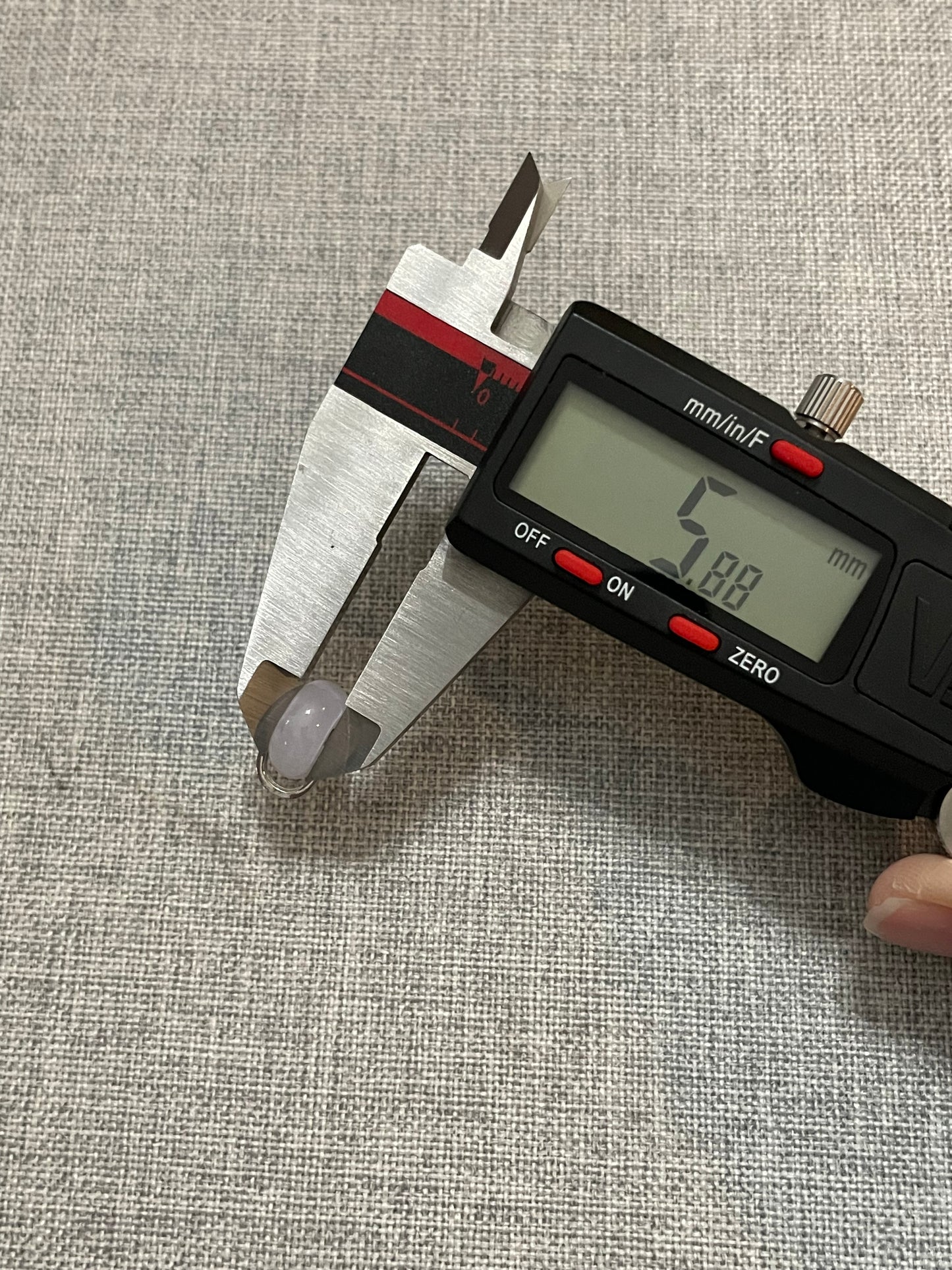 Grade A Natural lavender Jadeite Pi Disc pendant with   sterling silver bail