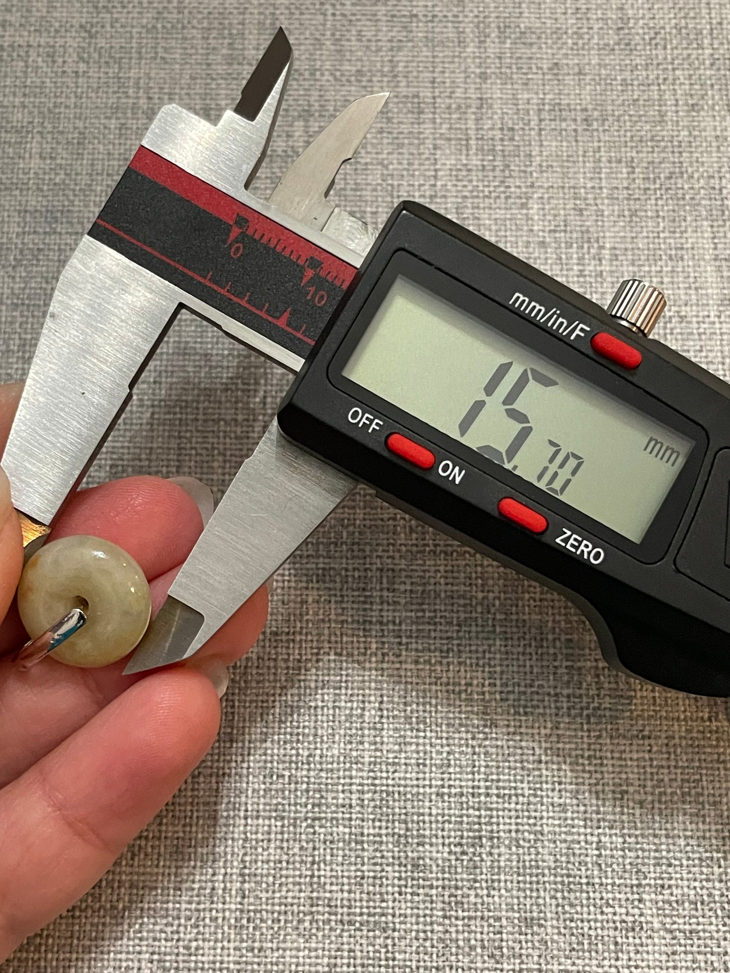 Grade A Natural yellow  Jadeite Pi Disc pendant with   sterling silver bail