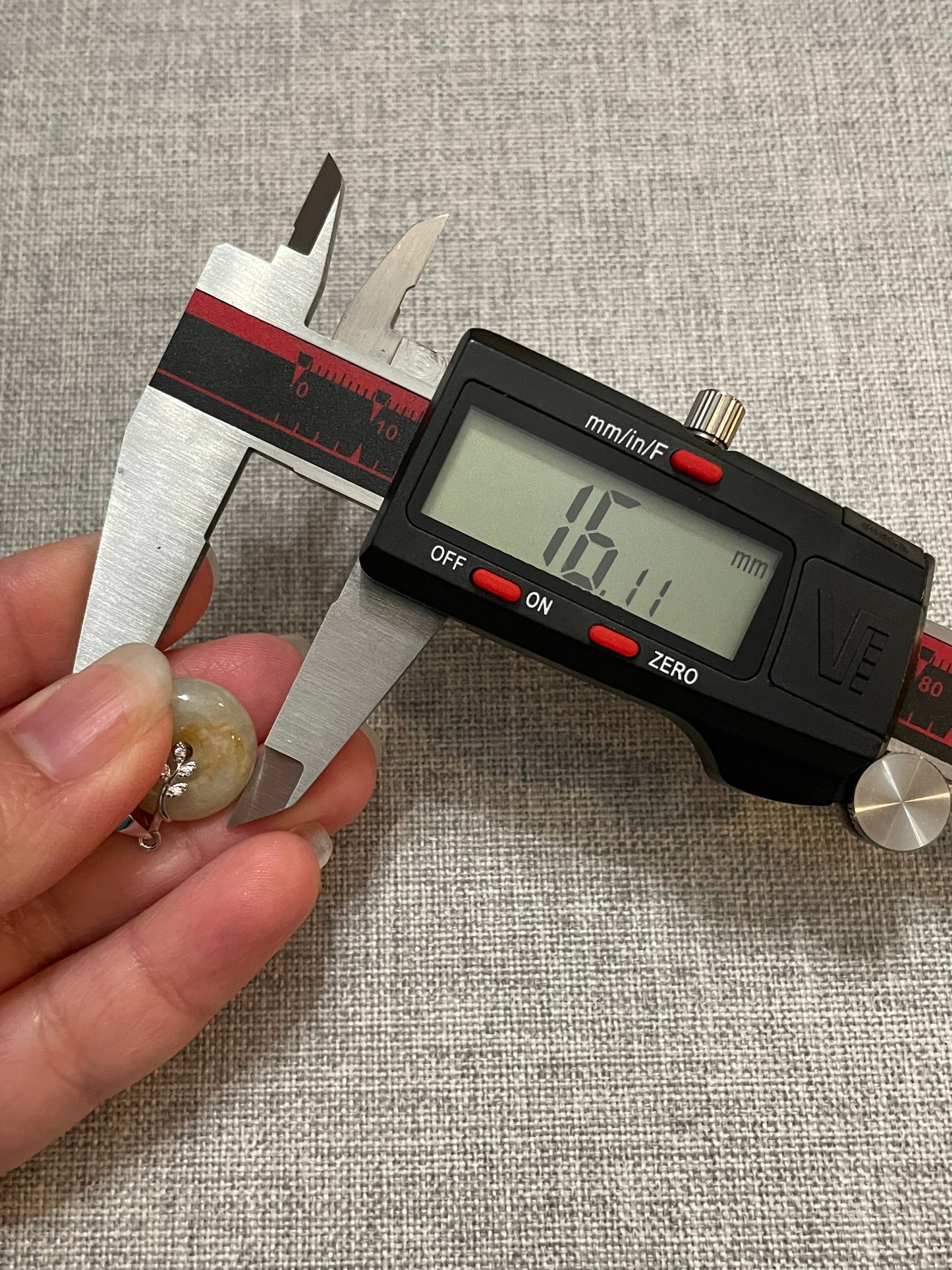 Grade A Natural yellow  Jadeite Pi Disc pendant with   sterling silver bail