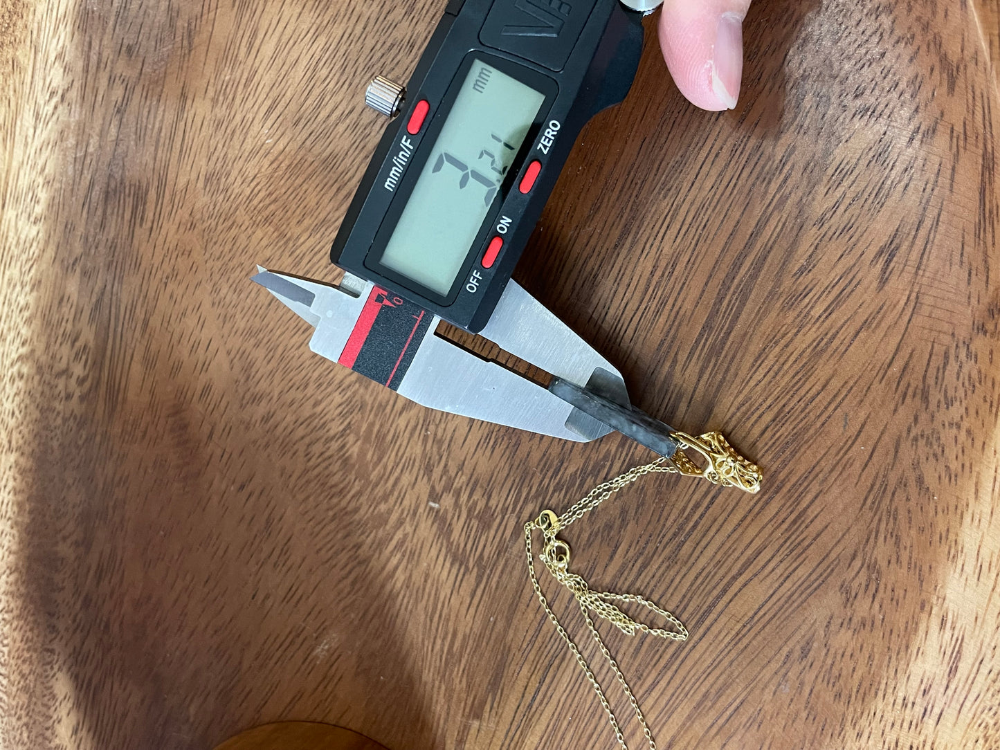 Grade A Natural Black Chicken Jadeite Retangle pendant gold over sterling silver necklace