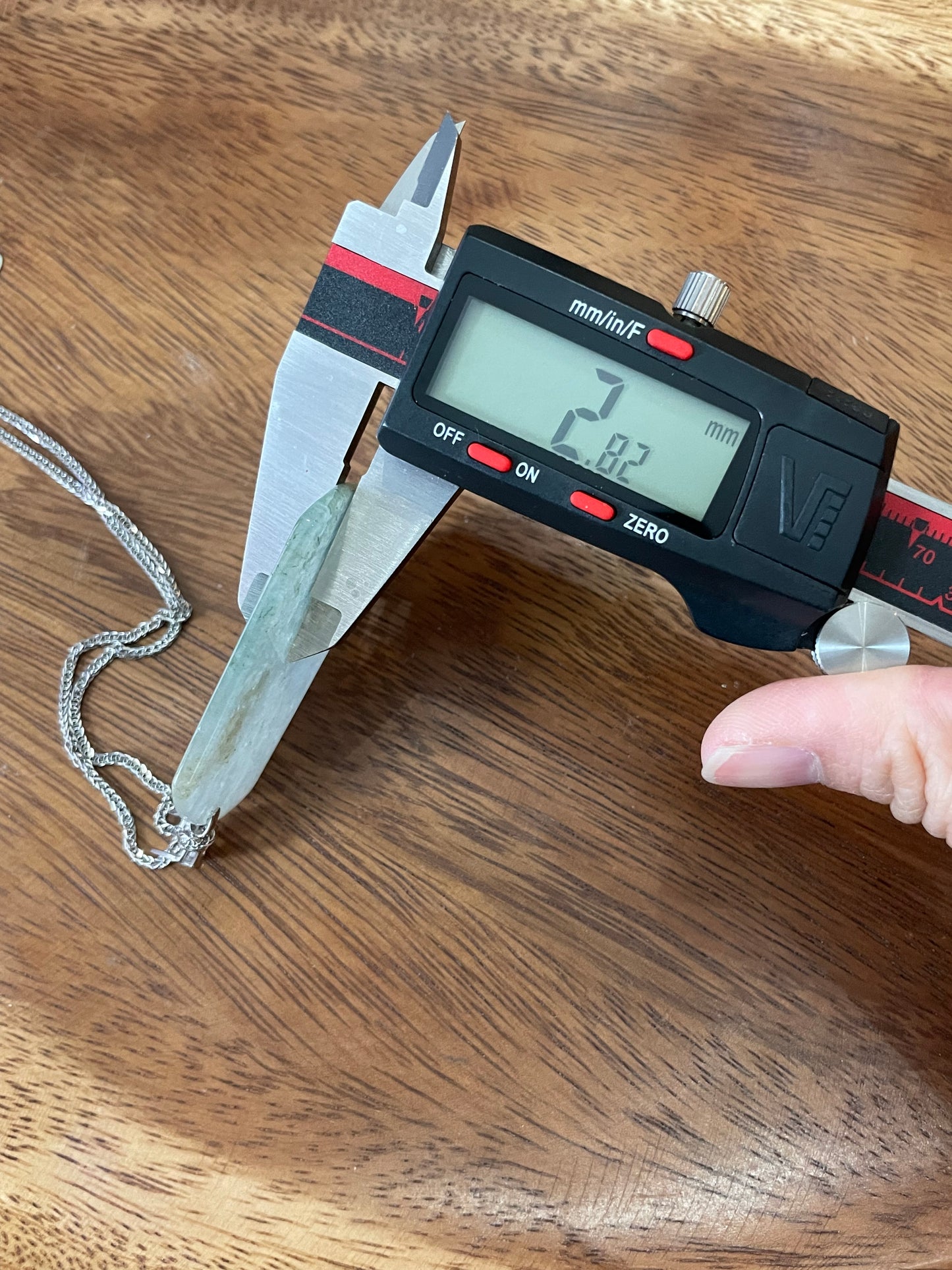 Grade A Natural  Light Green  Burma Jadeite pendant With Silver necklace