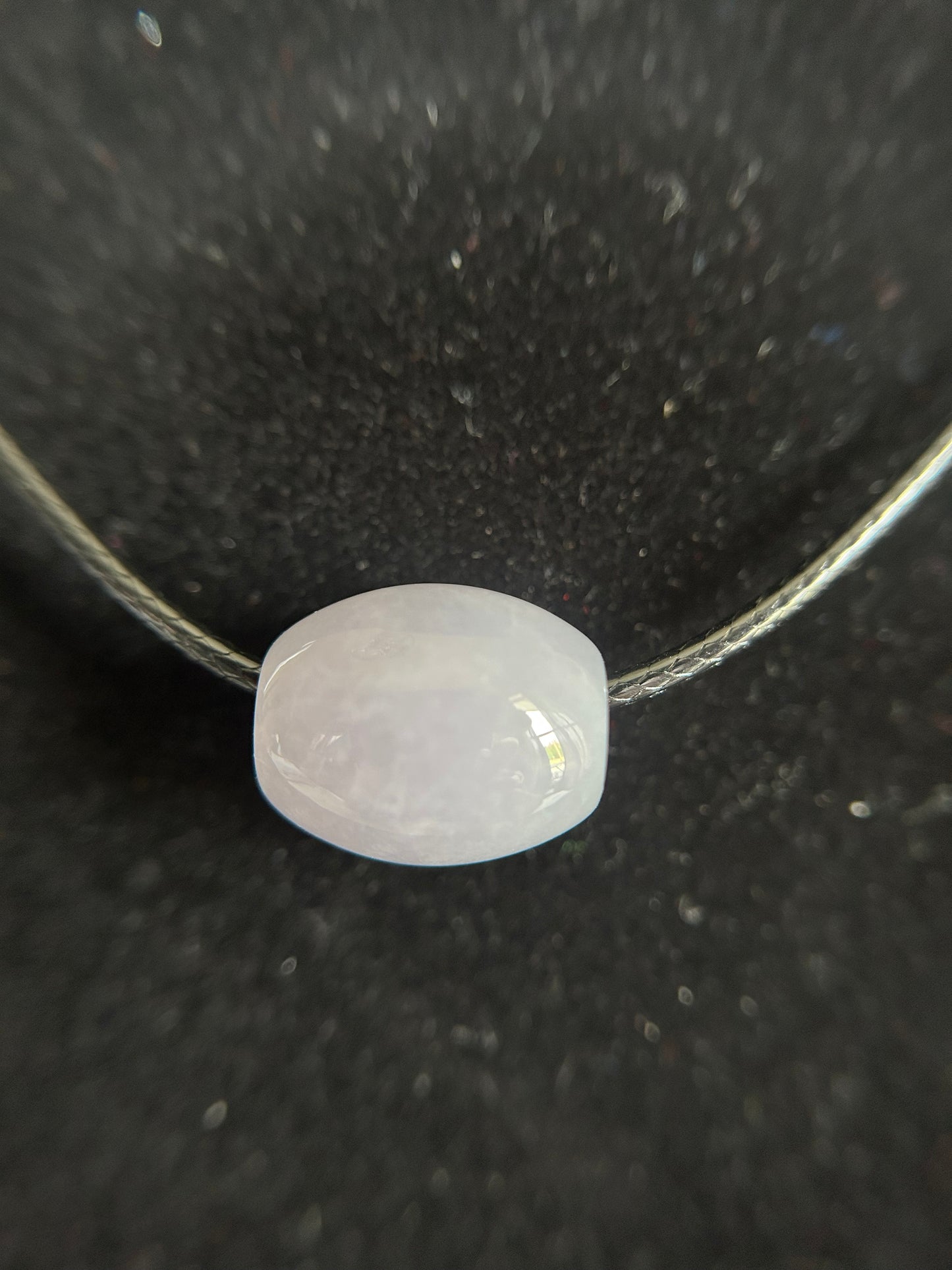 Grade A Natural Lavender luluton Burma jadeite chocker