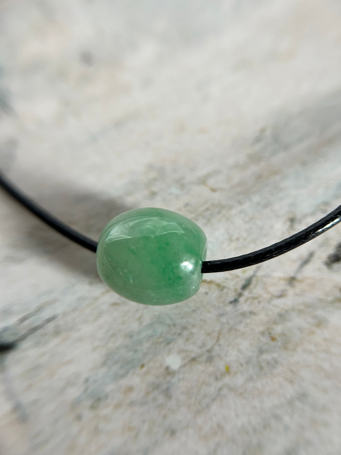 Grade A Natural Icy Green luluton Burma jadeite chocker