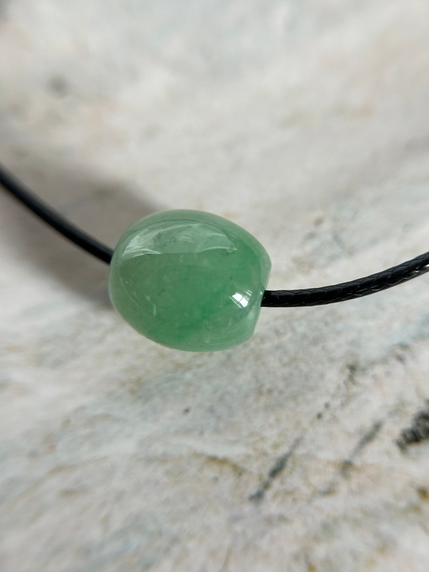 Grade A Natural Icy Green luluton Burma jadeite chocker