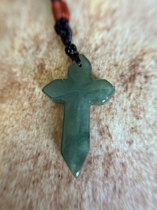 Grade A natural Jade cross